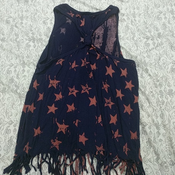 Fringed Racerback Tank | Size Small - Picture 2 of 3